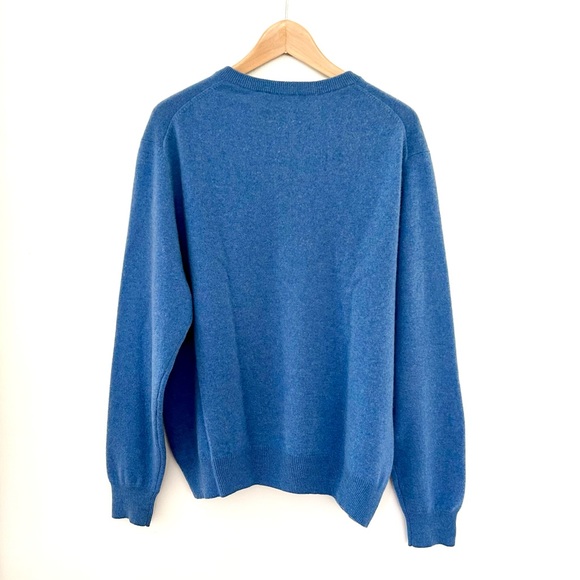 Allen Solly - 100% Cashmere Sweater - Excellent Condition - V-neck -Soft Blue XL - Picture 5 of 12